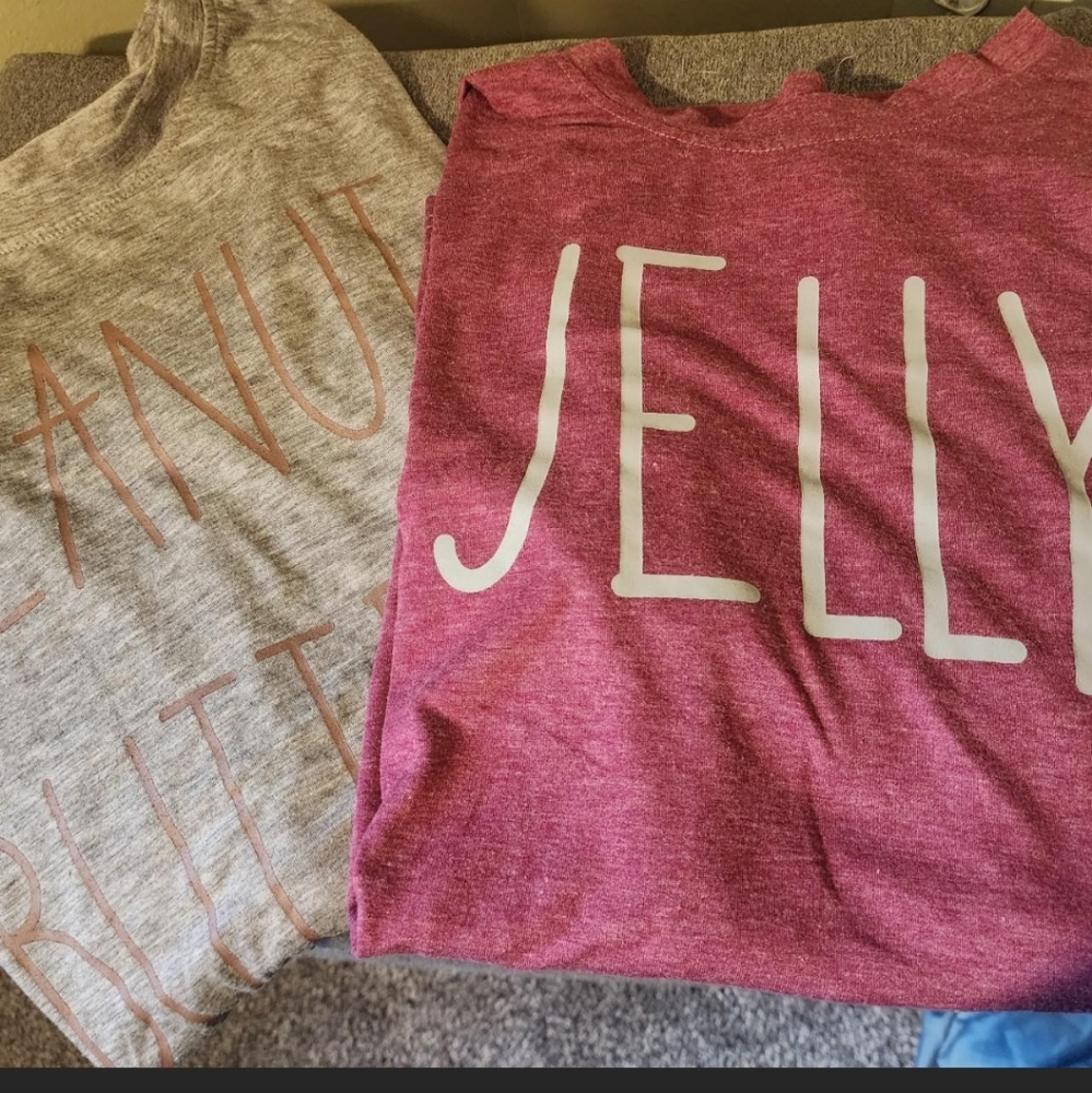 Matching PB&J shirts/costumes